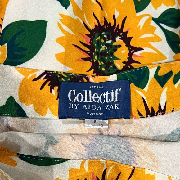 🌻Retro PinUp Unique Vintage Sunflower skirt🌻 - Picture 5 of 6